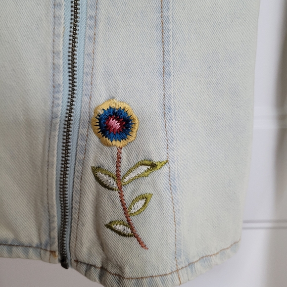 Y2K Candies Embroidered Bird Denim Jacket - Picture 6 of 7